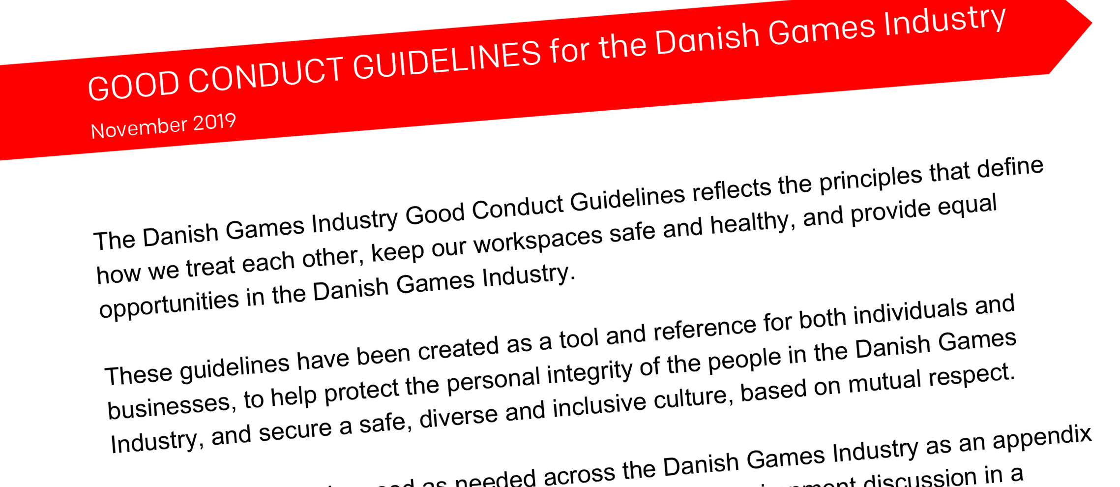 Good Conduct Guidelines